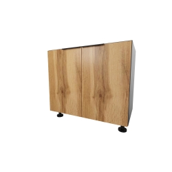 Stojąca dolna szafka kuchenna 90 cm. Dąb Wotan d1860mx Antracyt U 164 VL